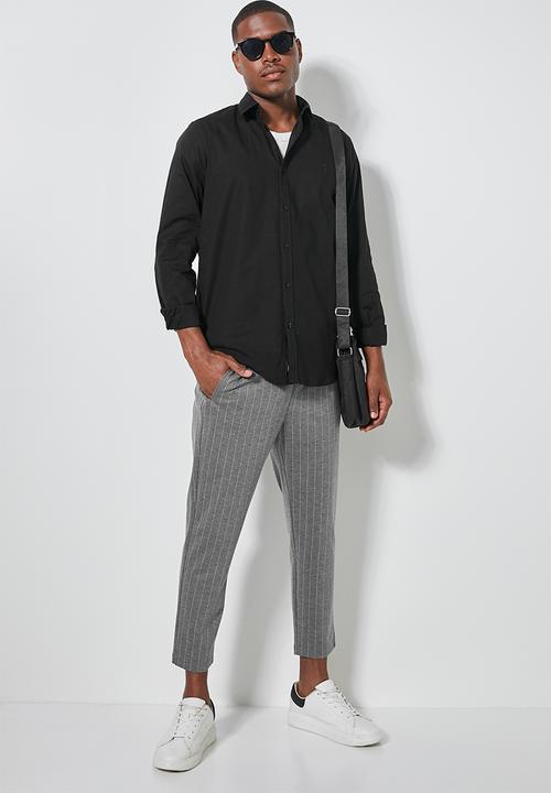 Superbalist - Barber regular fit oxford shirt - black