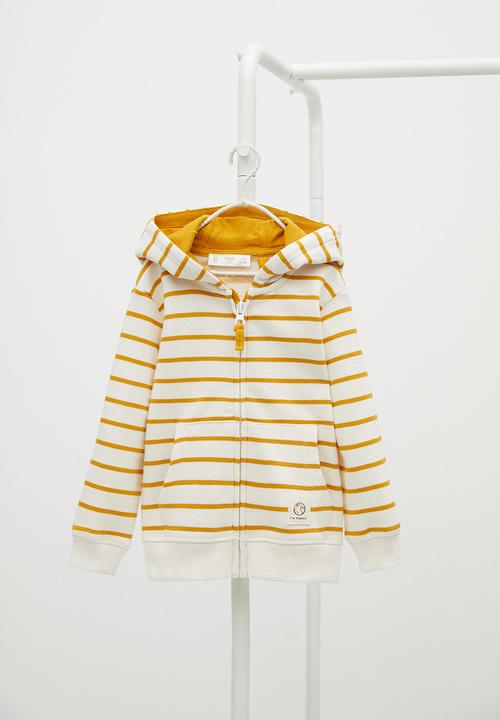MANGO - Stripes sweatshirt - yellow