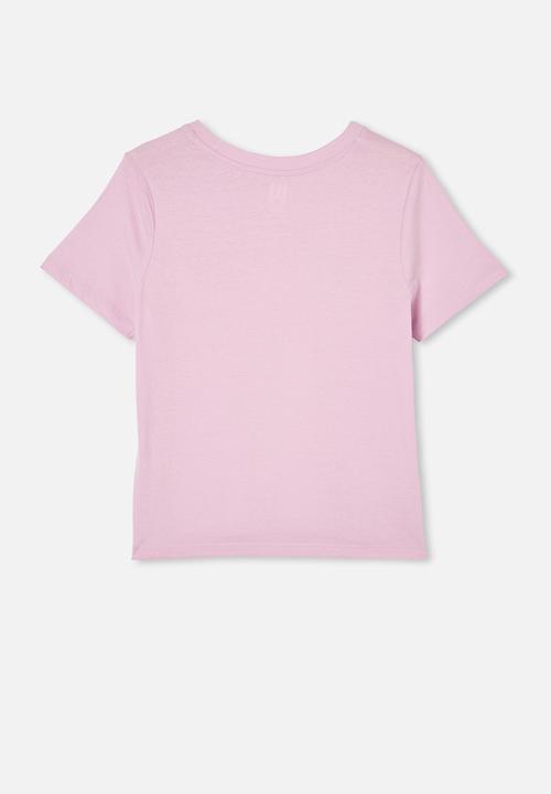 Free by Cotton On - Girls classic short sleeve tee - pale violet