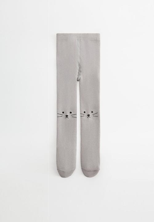MANGO - Meaow stockings - medium grey