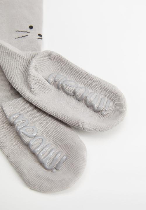 MANGO - Meaow stockings - medium grey