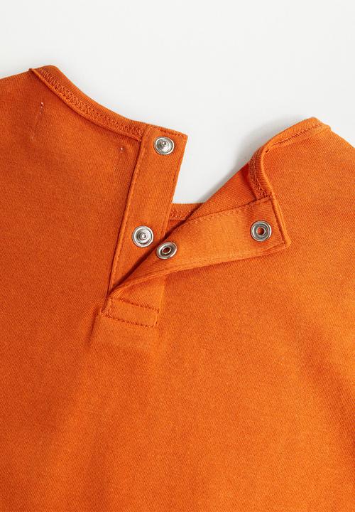 MANGO - Bear long sleeve tee - orange