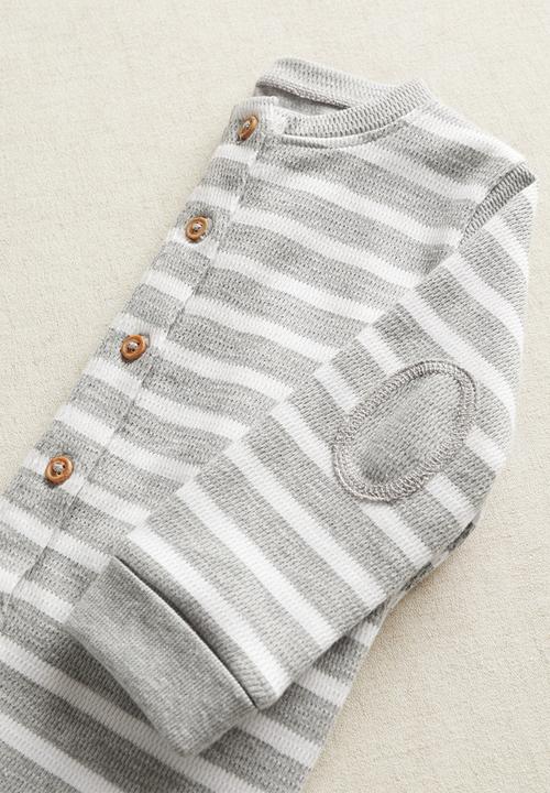 MANGO - Stripe pyjamas - grey