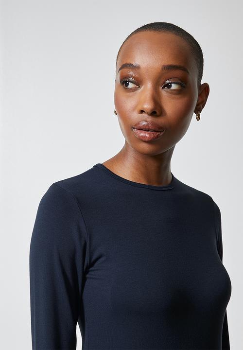 Superbalist - 2 Pack viscose crew neck tops - navy & white