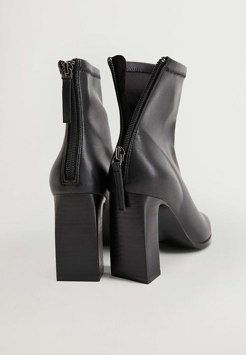 MANGO - Punto ankle boot - black