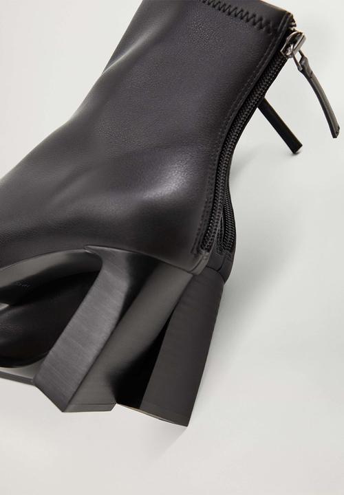 MANGO - Punto ankle boot - black