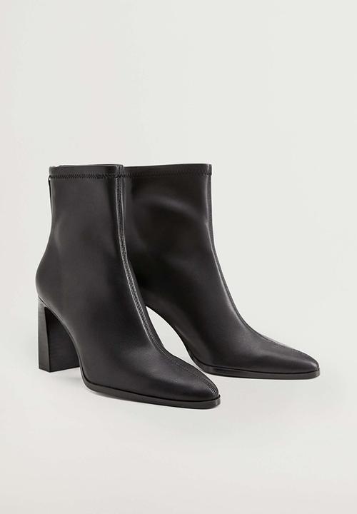 MANGO - Punto ankle boot - black