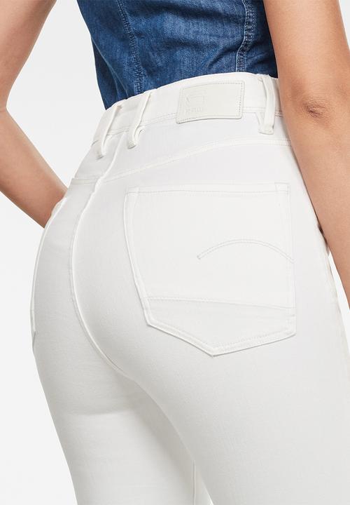 G-STAR - Kafey ultra high skinny - white