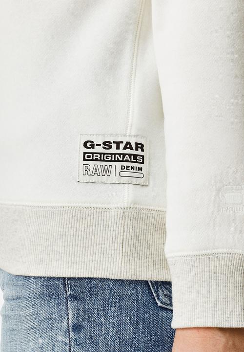 G-STAR - Premium core r sw wmn long sleeve -milk