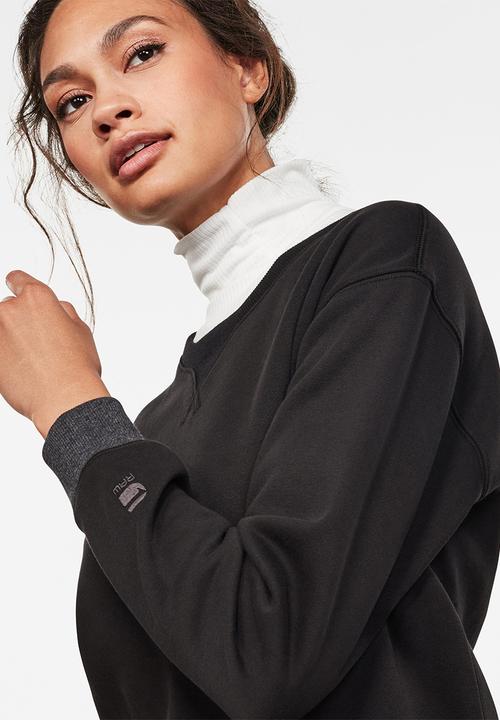 G-STAR - Premium core r sweater long sleeve - black