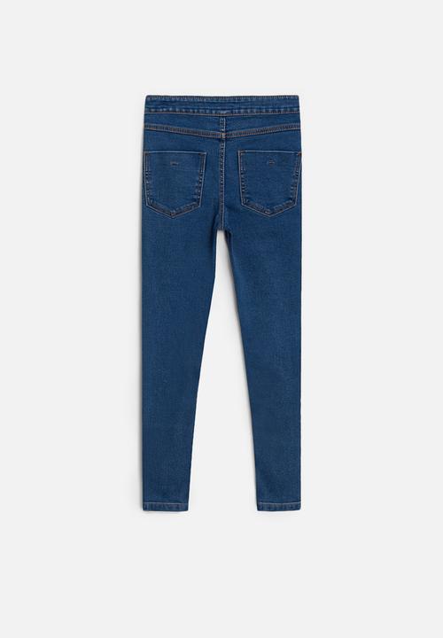 MANGO - Basic super skinny jeans - blue
