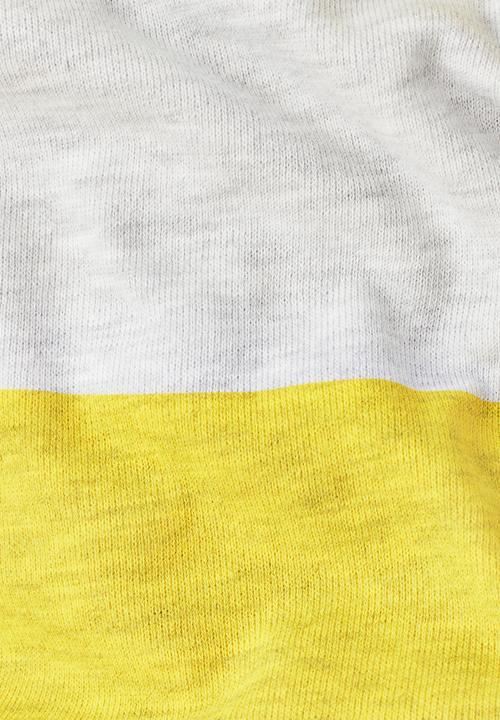 G-STAR - Striped sweater - yellow & white 