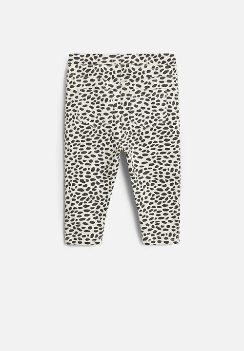 MANGO - Terry patterned leggings - multi