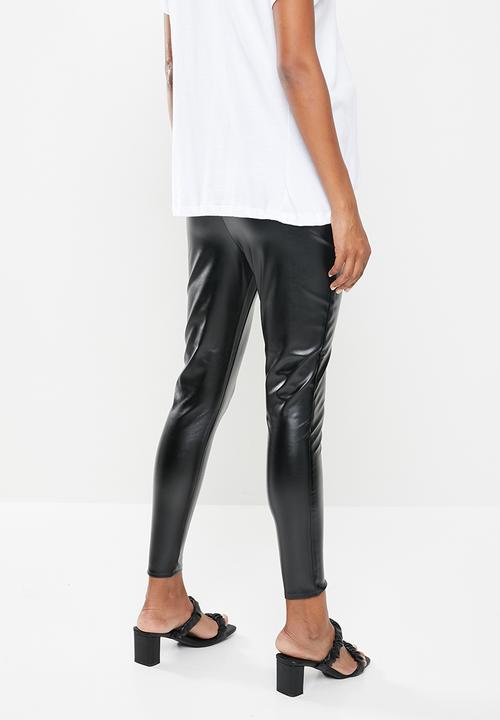 Missguided - Maternity pu legging - black