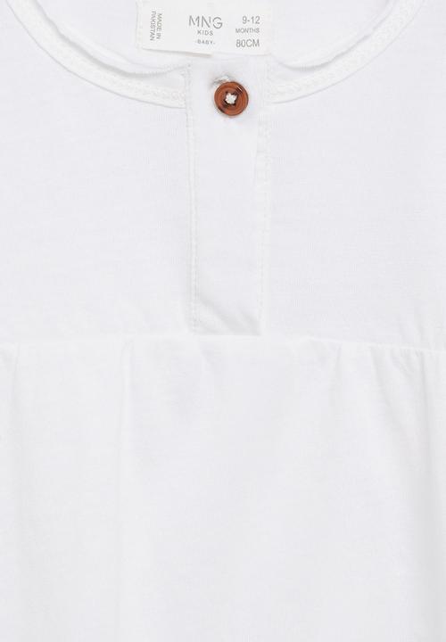 MANGO - Brillo long sleeve tee - natural