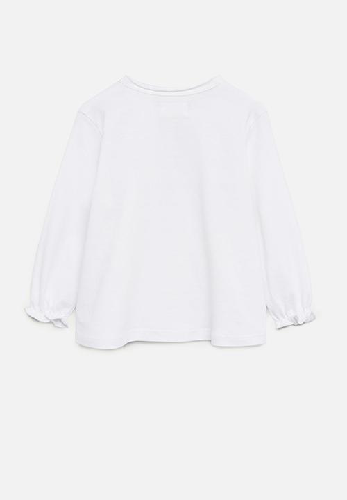 MANGO - Brillo long sleeve tee - natural