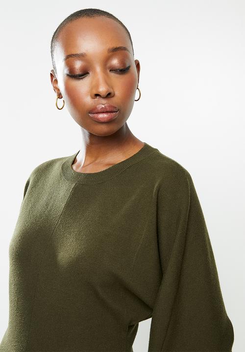 MANGO - Dress skins - khaki 