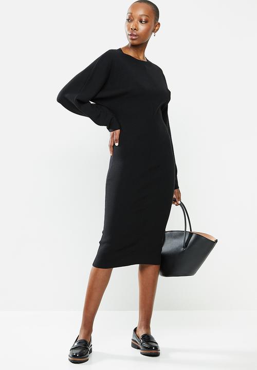 MANGO - Dress skins - black