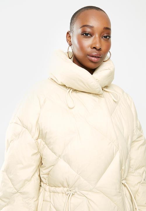 MANGO - Anorak milka - beige