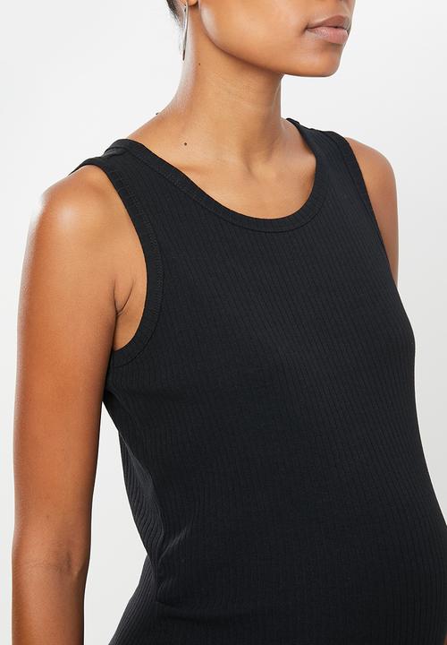 Cotton On - Maternity high neck midi dress - black