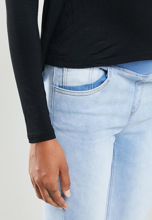 Cotton On - Maternity super stretch jeans under belly - blue