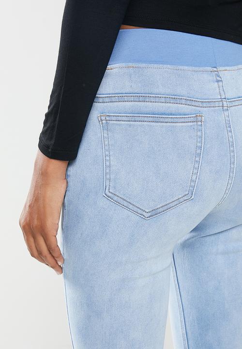 Cotton On - Maternity super stretch jeans under belly - blue