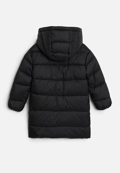 MANGO - Amerlong anorak - black