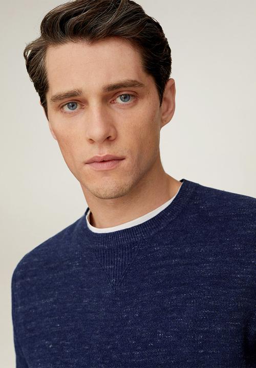 MANGO - Antigua sweater - navy