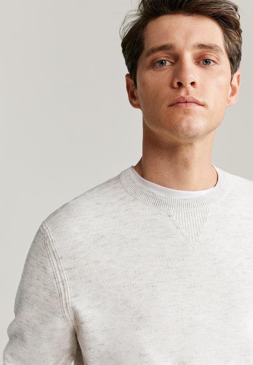 MANGO - Antigua sweater - light beige