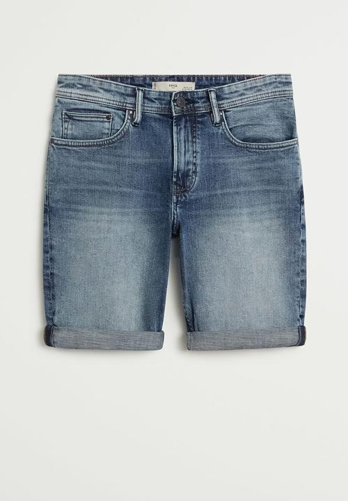 MANGO - Rock bermuda shorts - blue