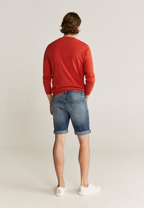 MANGO - Rock bermuda shorts - blue