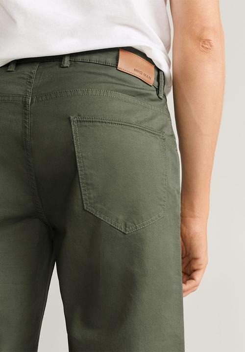 MANGO - Roller bermuda shorts - khaki