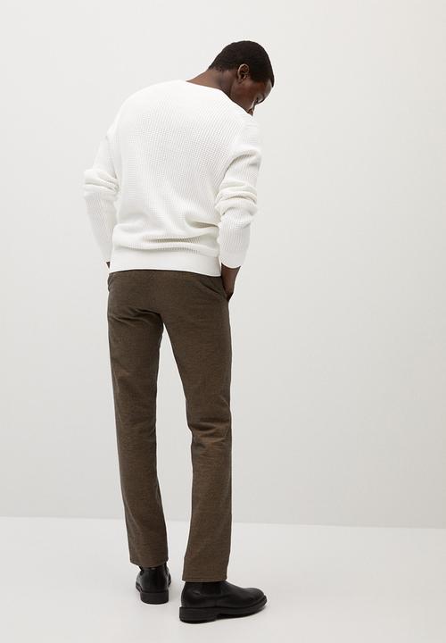MANGO - Rose sweater - white