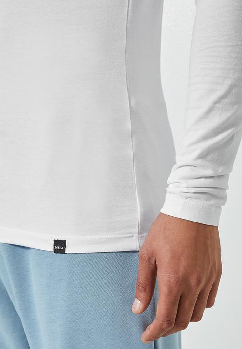 Superbalist - Brando long sleeve crew neck tee - white