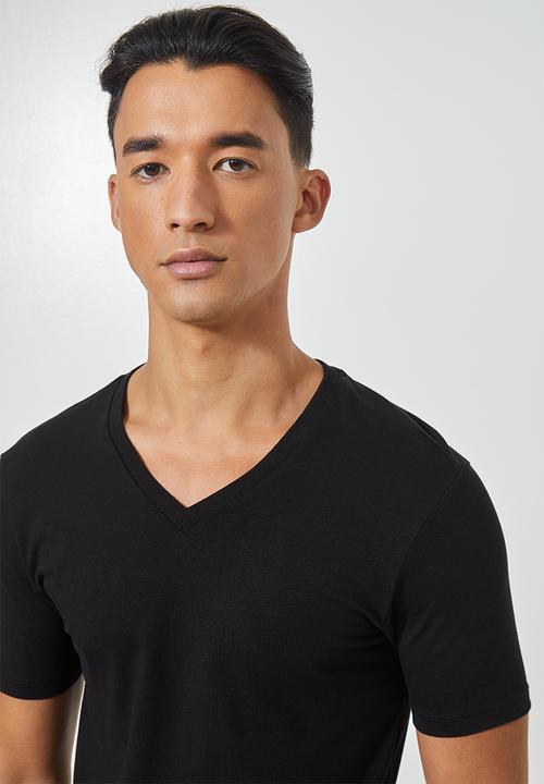 Superbalist - Dean v-neck tee - black