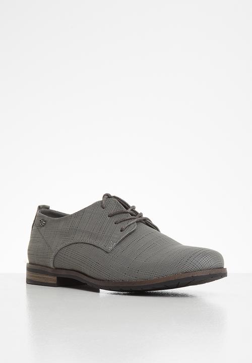 Miss Black - Alpha 4 brogue - grey