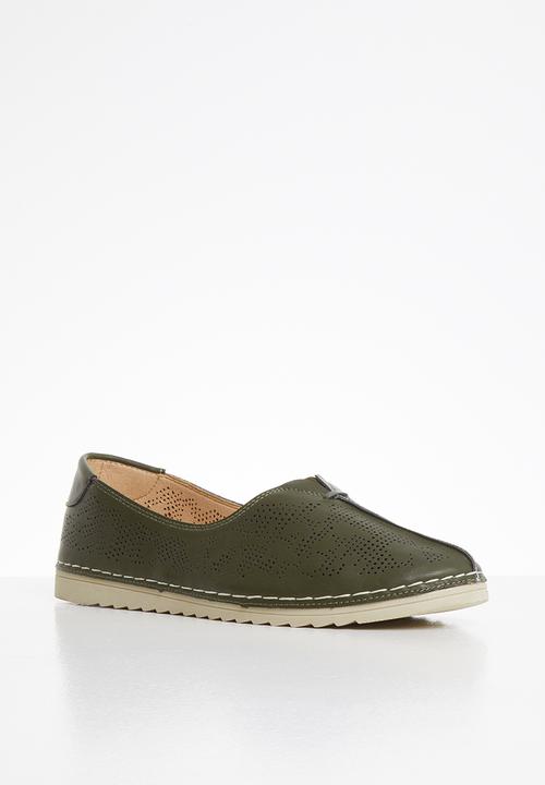 Butterfly Feet - Sandy slip on - green