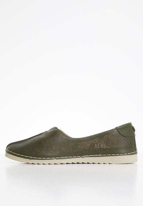 Butterfly Feet - Sandy slip on - green