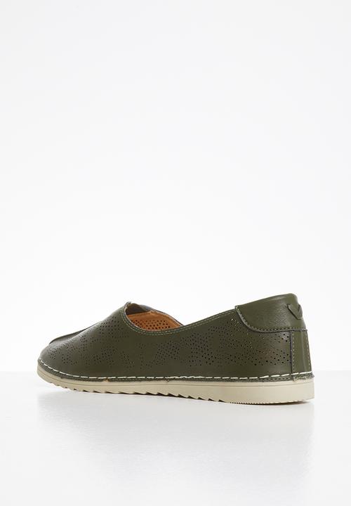 Butterfly Feet - Sandy slip on - green