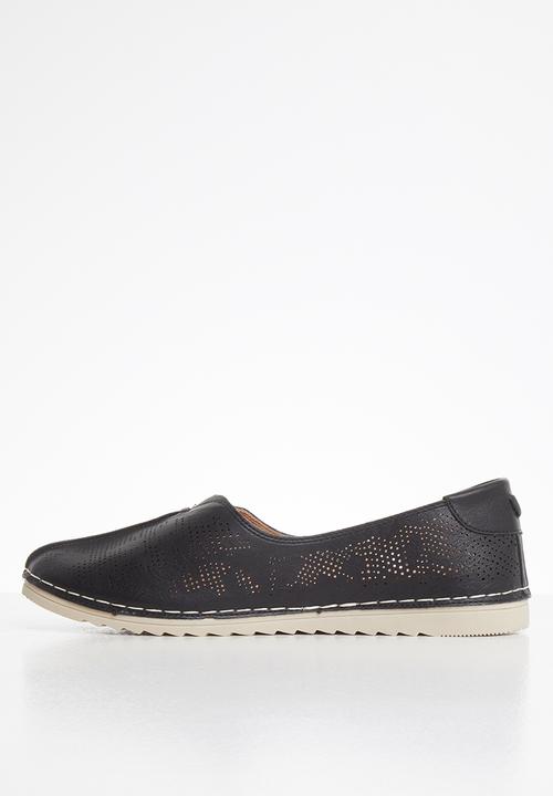 Butterfly Feet - Sandy slip on - black