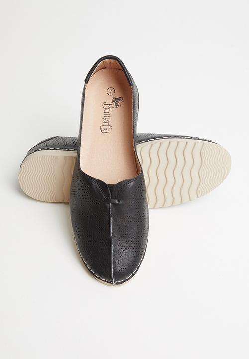 Butterfly Feet - Sandy slip on - black