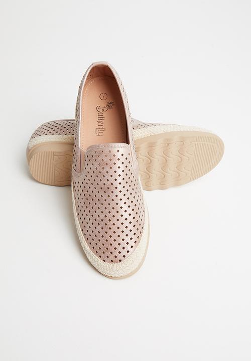 Butterfly Feet - Mary slip on - rose gold
