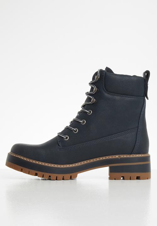 Miss Black - Fox 2 combat boot - navy