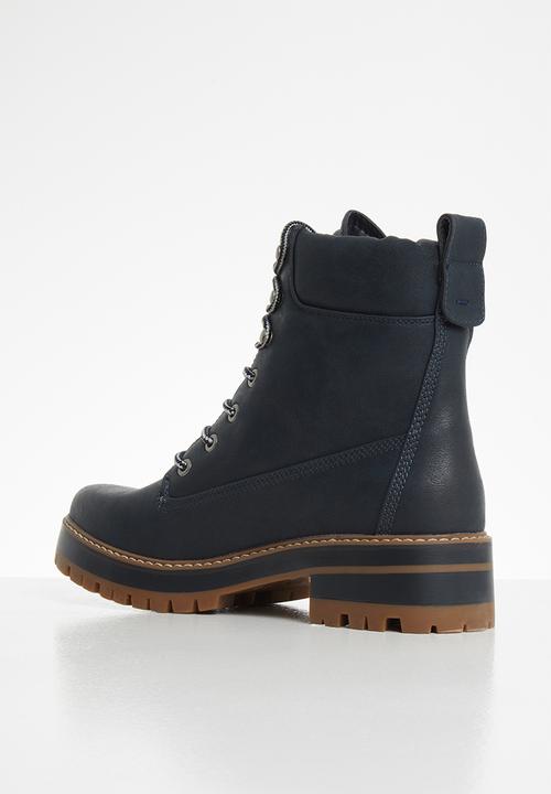 Miss Black - Fox 2 combat boot - navy