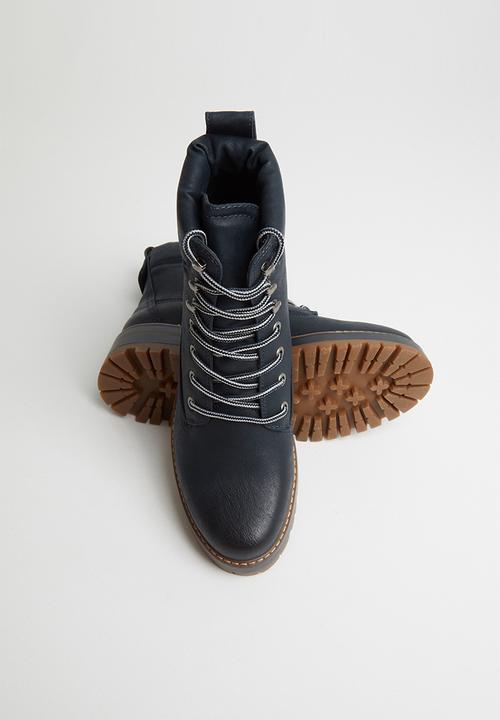 Miss Black - Fox 2 combat boot - navy