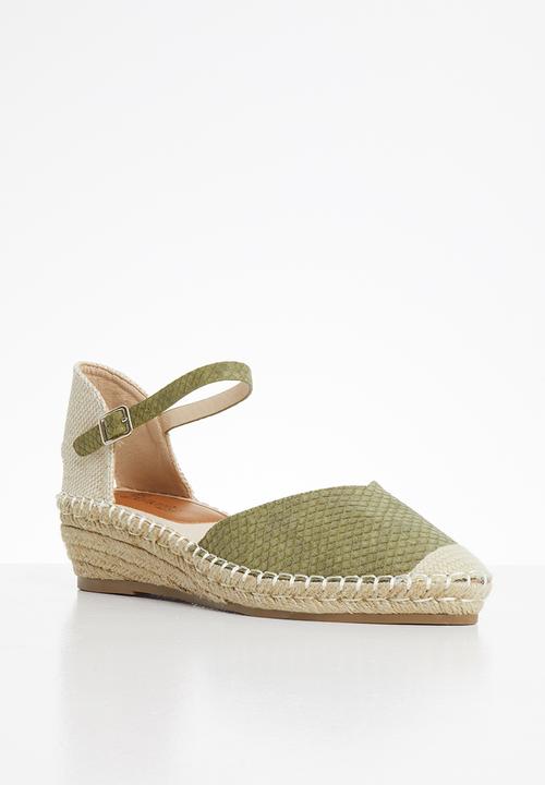 Butterfly Feet - Fin wedge heel - green