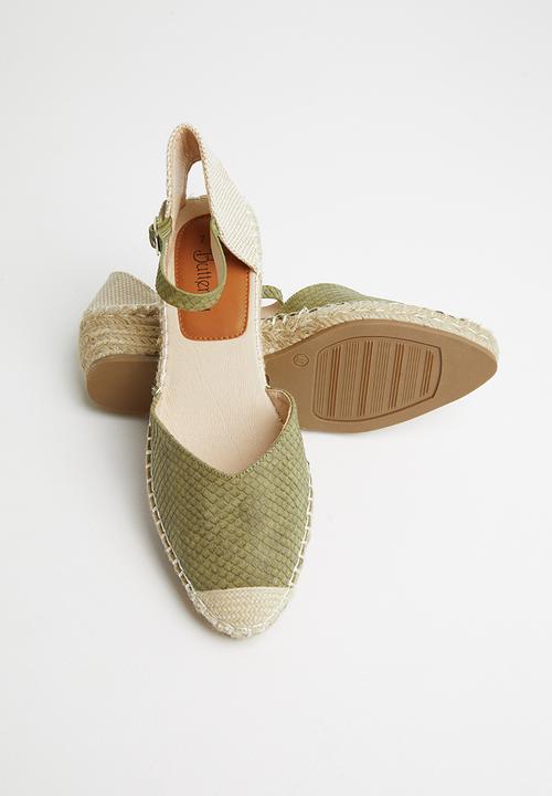 Butterfly Feet - Fin wedge heel - green