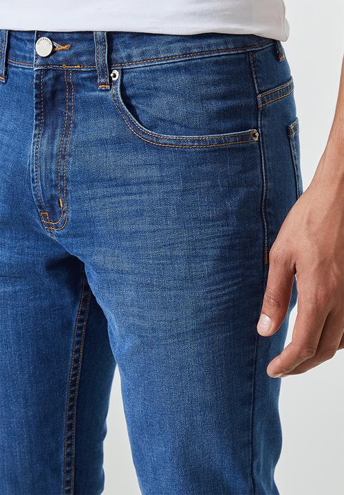 Superbalist - Seattle skinny jeans - mid washed blue