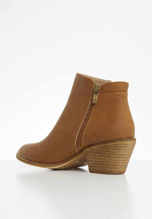 Miss Black - Vicky ankle boot - tan