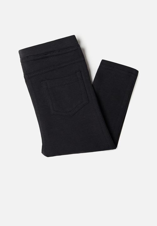 MANGO - Terry leggings - black